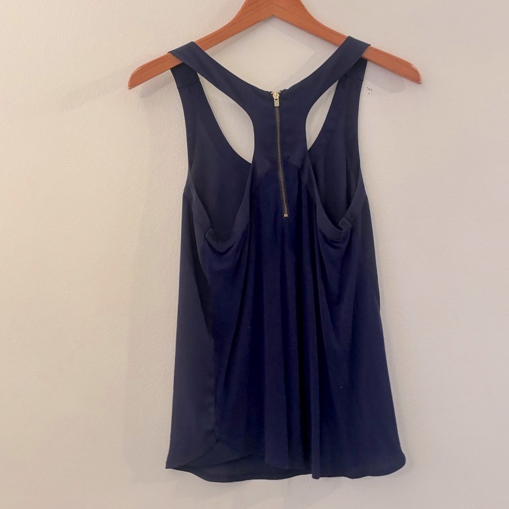 Express Blue Racerback Tank Blouse - Picture 2 of 5